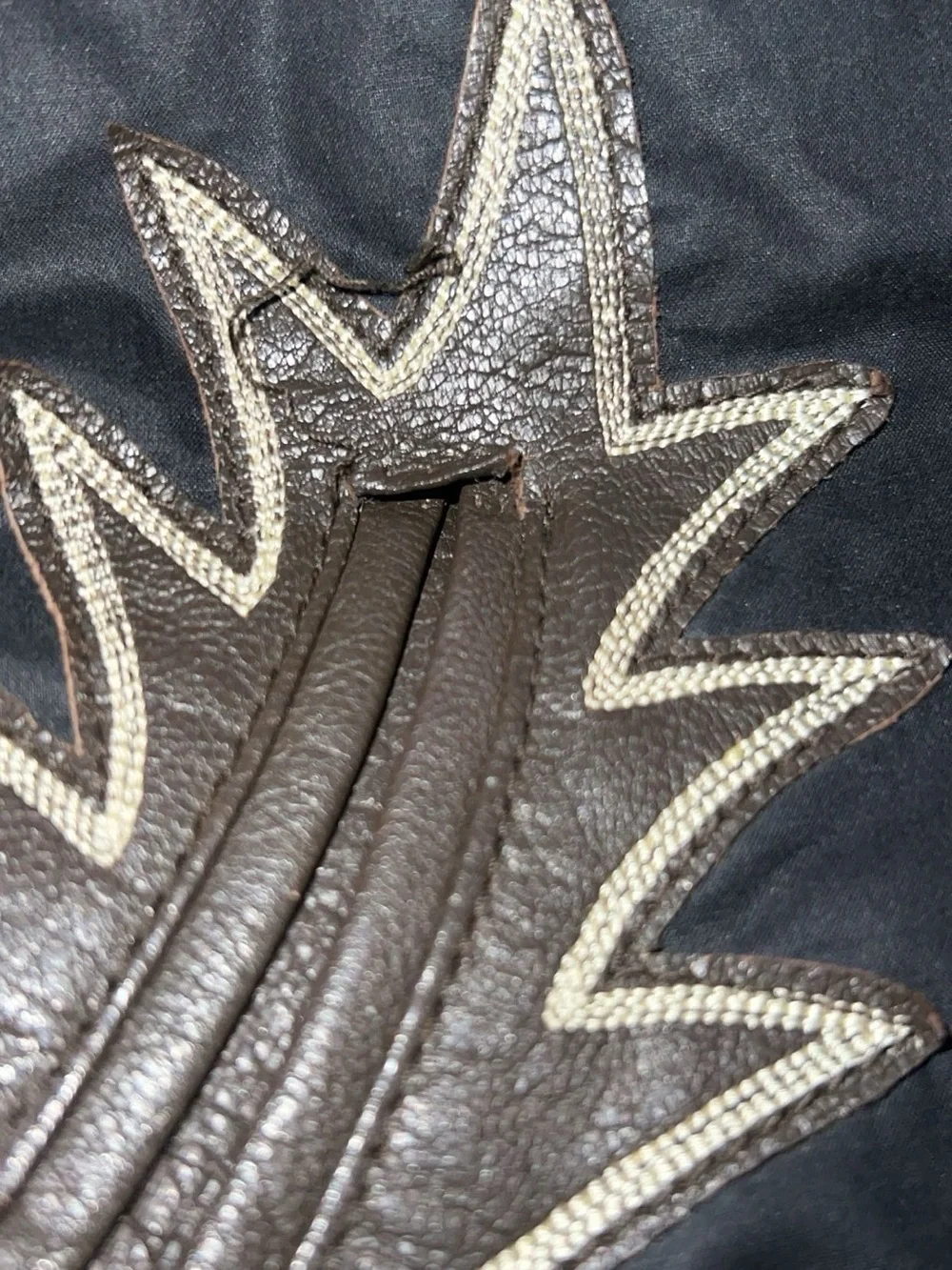 Men's Black Quilted sasquatchfabrix Puffer Vest with Leather Appliqué